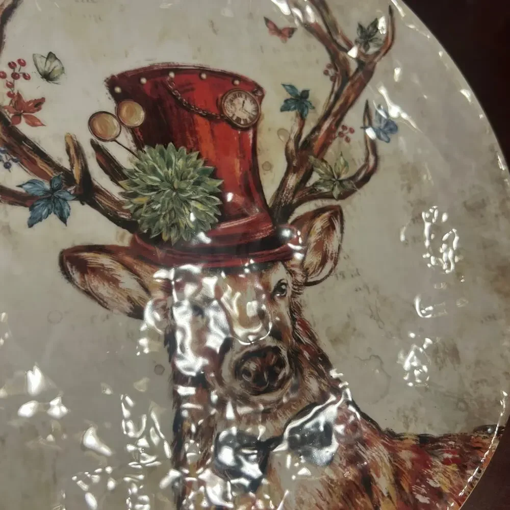 Pier One Deer Christmas Deer Top Hat Ornament Country Western Hunting Holiday